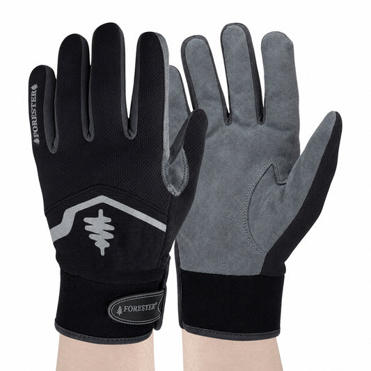Forester All Purpose Work Glove - With Velcro Closure - Black
