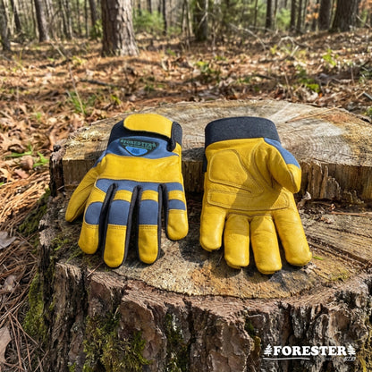 FORESTER Mechanic Style Goat Skin Work Gloves