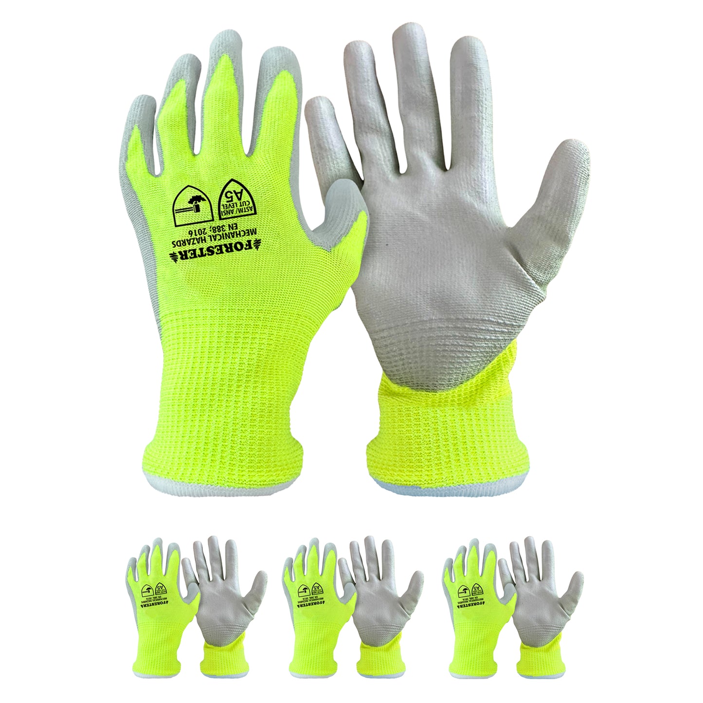FORESTER Heavy Duty Cut Resistant Gloves  - Economy Multi Pack