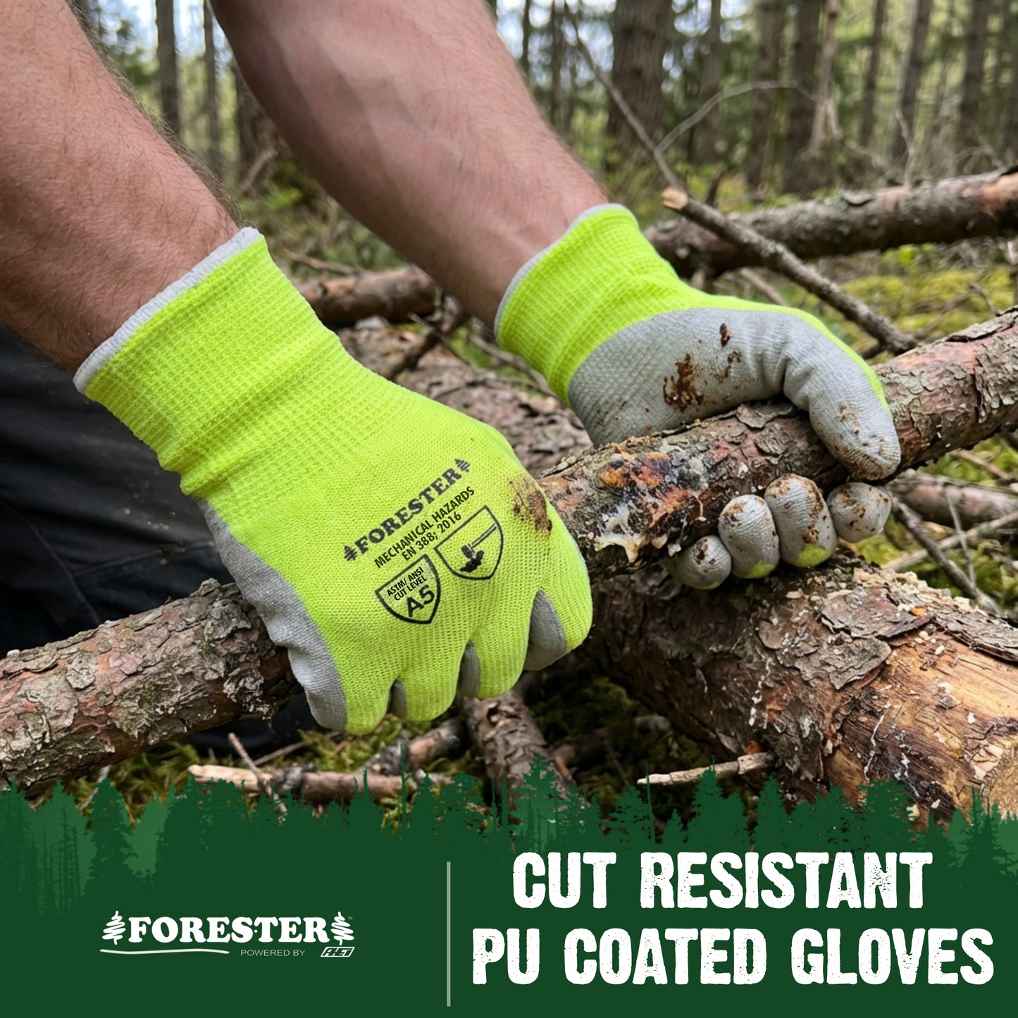 FORESTER Heavy Duty Cut Resistant Gloves  - Economy Multi Pack