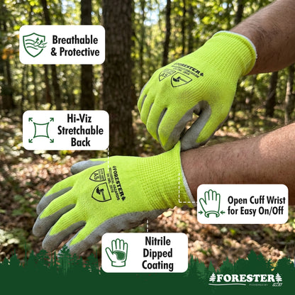 FORESTER Heavy Duty Cut Resistant Gloves  - Economy Multi Pack