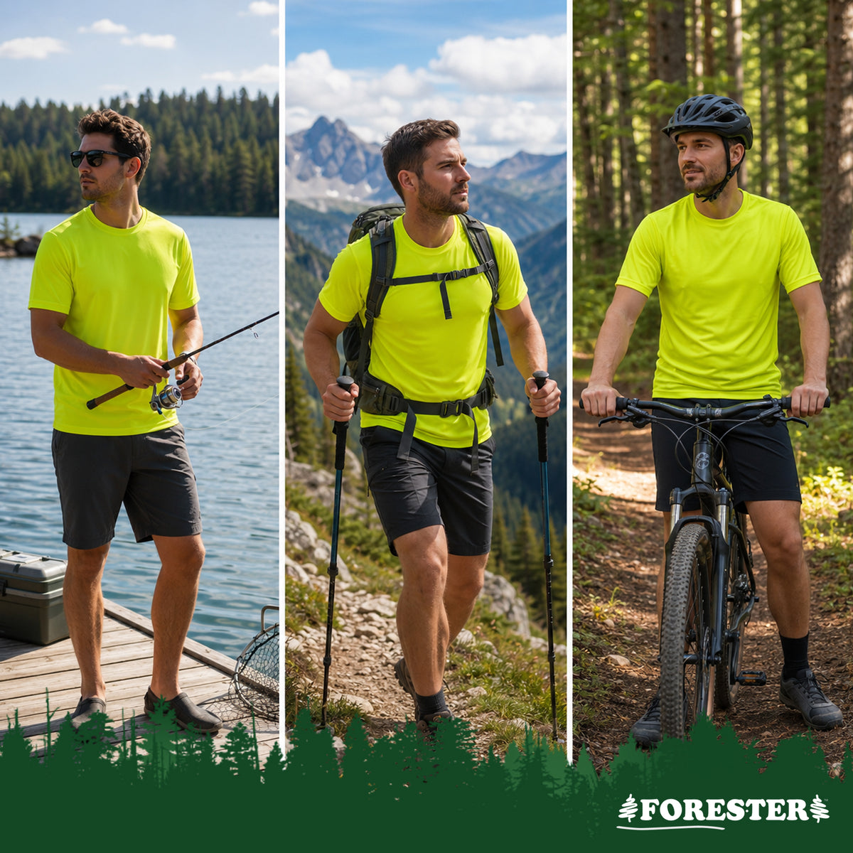 High Visibility, Lightweight Performance Short Sleeve Sun Shirts
