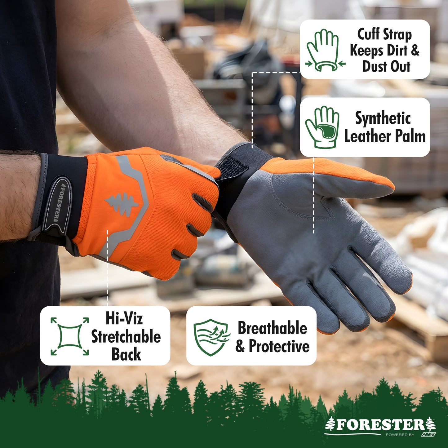 Forester All Purpose Work Glove - With Velcro Closure