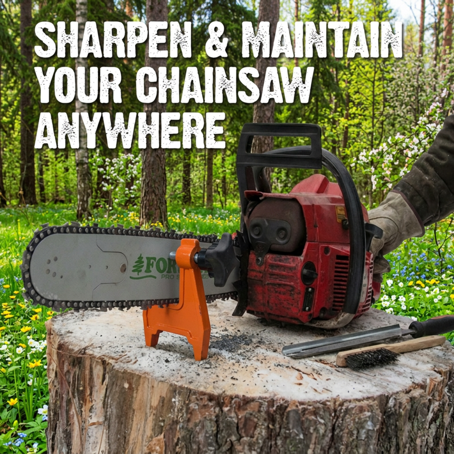 Forester Filing Stump Vise