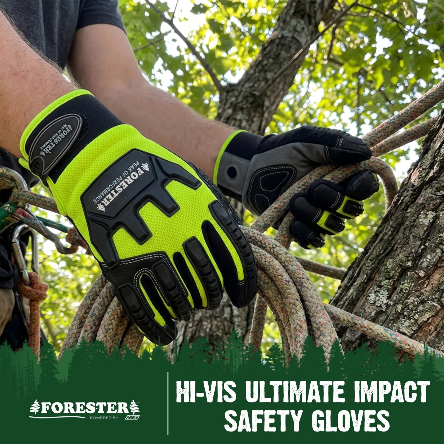 Forester Hi-Vis Ultimate Impact Protection Glove - Cut Level 4 Protection
