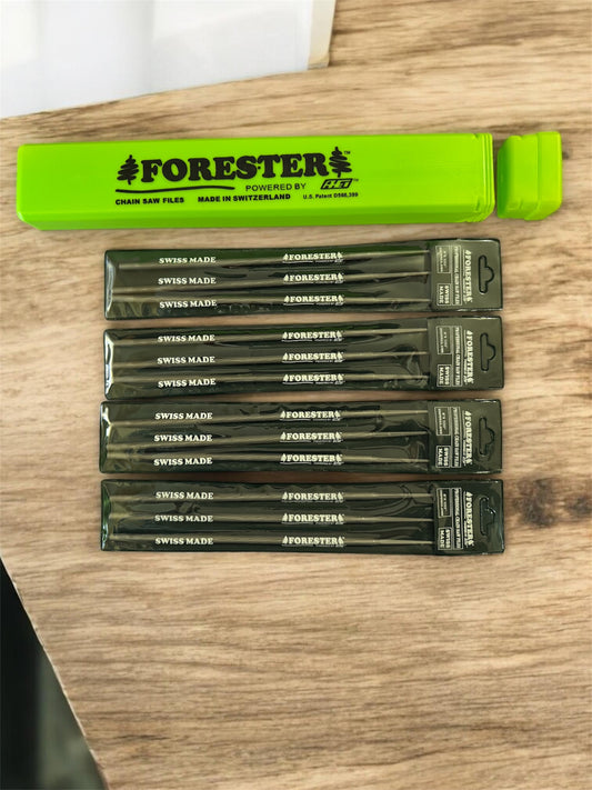 FORESTER SLEEVED SWISS ROUND CHAINSAW FILES - 12 FILE