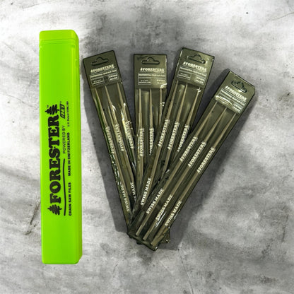 FORESTER SLEEVED SWISS ROUND CHAINSAW FILES - 12 FILE