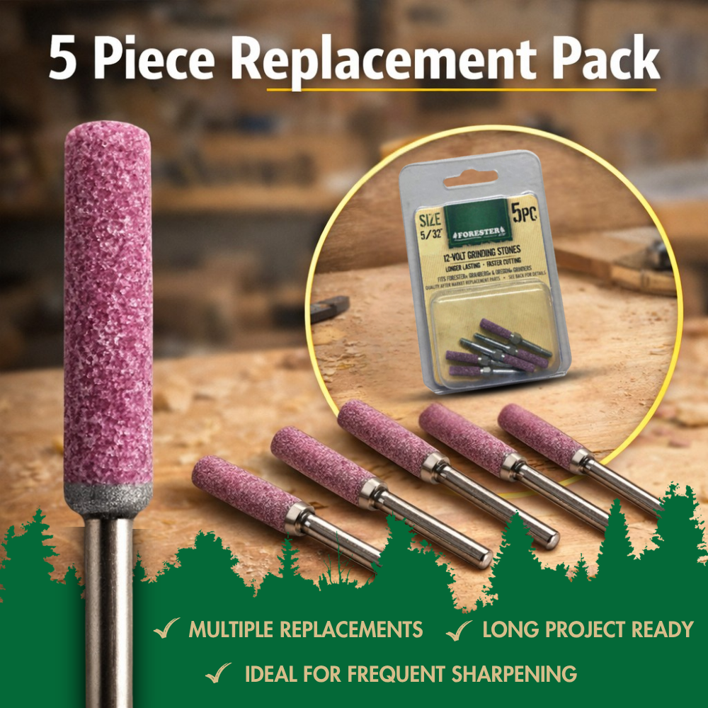 SMOOTH CHANK GRINDING STONES - 5 PACK - PINK