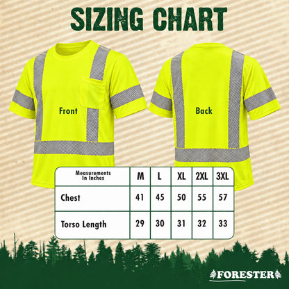 Hi-Vis Class 3 Reflective Safety Shirt - Hi-Vis Green