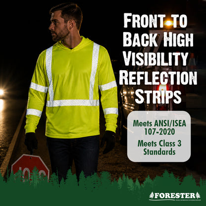 High Visibility, Class 3, Lightweight Cooling Sun Shirts
