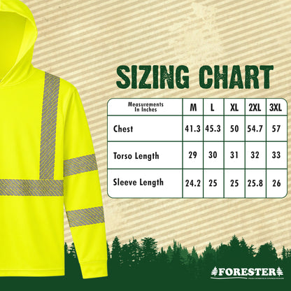 High Visibility, Class 3, Lightweight Cooling Sun Shirts