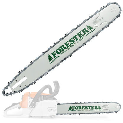 FORESTER Professional Sprocket Nose Chainsaw Bar For Large Husqvarna Chainsaws - D009 Mount