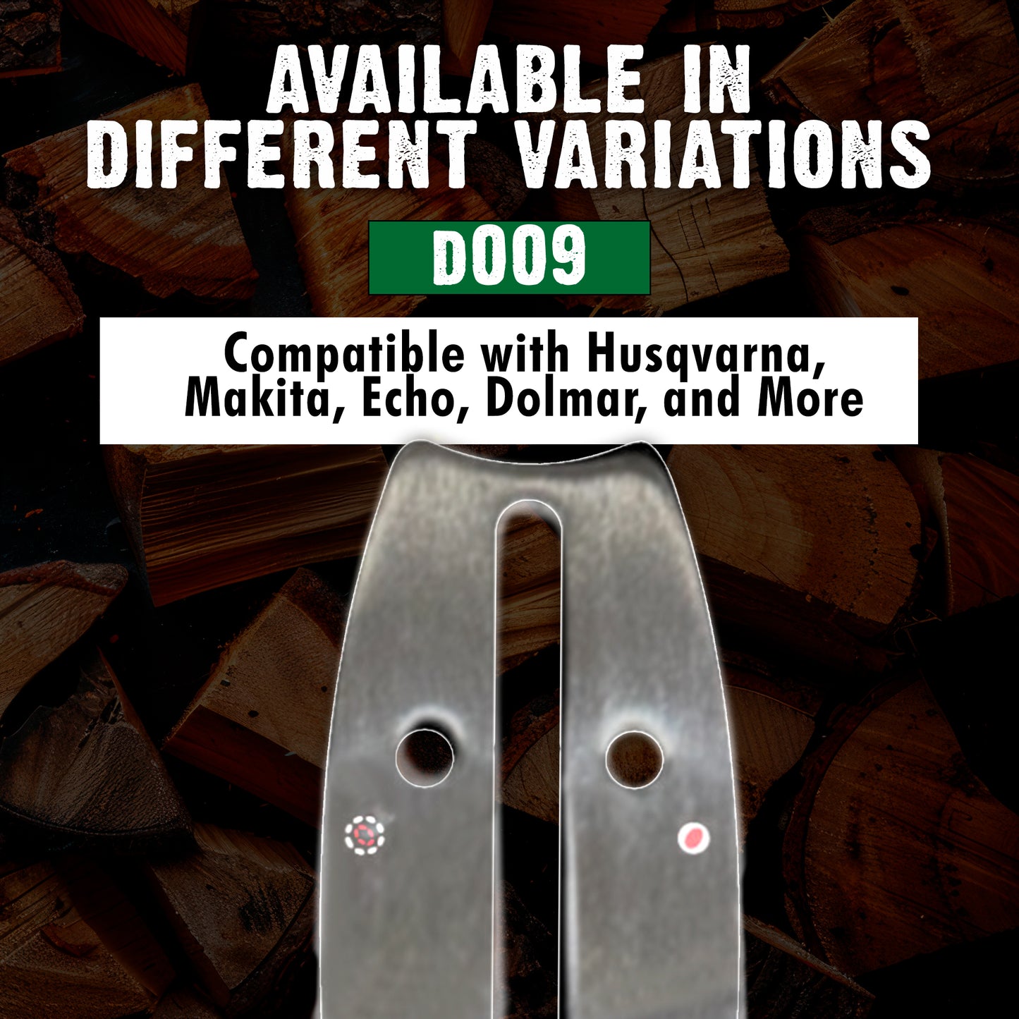 Forester Platinum Replacement 24" Chainsaw Guide Bar & Chain for Husqvarna, Makita, Dolmar - 3/8” Pitch - .050 Gauge - D009 Mount - 84 Drive Link