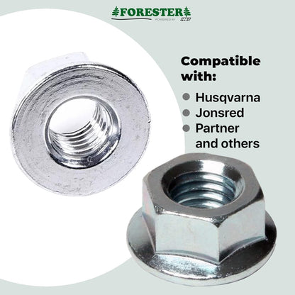 Forester Replacement Chainsaw Bar Nut for Husqvarna Chainsaws
