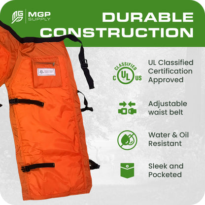 Chainsaw Safety Chaps - MGP Supply - One Size Fits All Style