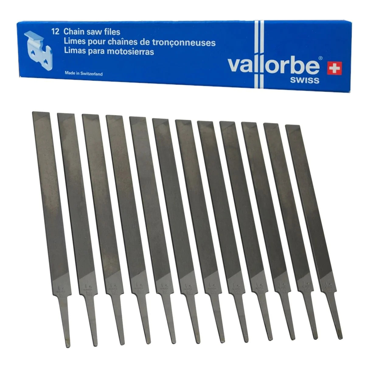 Vallorbe Flat Chainsaw Files 12 Pack