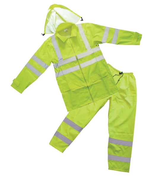 Forester Class 3 Hi-Vis Green Rain Suit