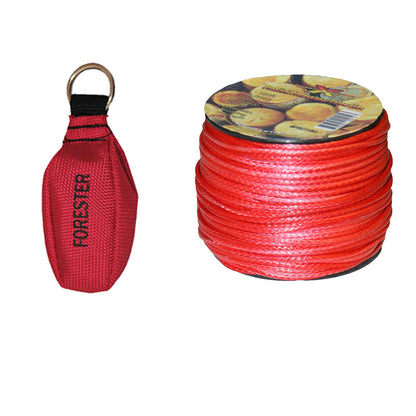 Forester 11oz Arborist Throw Line Kit [ATLK166-11] - Orange, Super Slick Combo, Braided Throw Line, 100% Polyester, Premium Throw Bag - Arborist Equipment