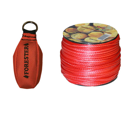 Forester 11oz Arborist Throw Line Kit [ATLK166-11] - Orange, Super Slick Combo, Braided Throw Line, 100% Polyester, Premium Throw Bag - Arborist Equipment