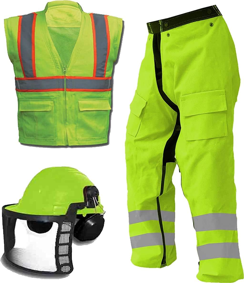 Forester Ultimate Chainsaw Kit - Includes Chainsaw Chaps, Forestry Helmet, & Chainsaw Vest
