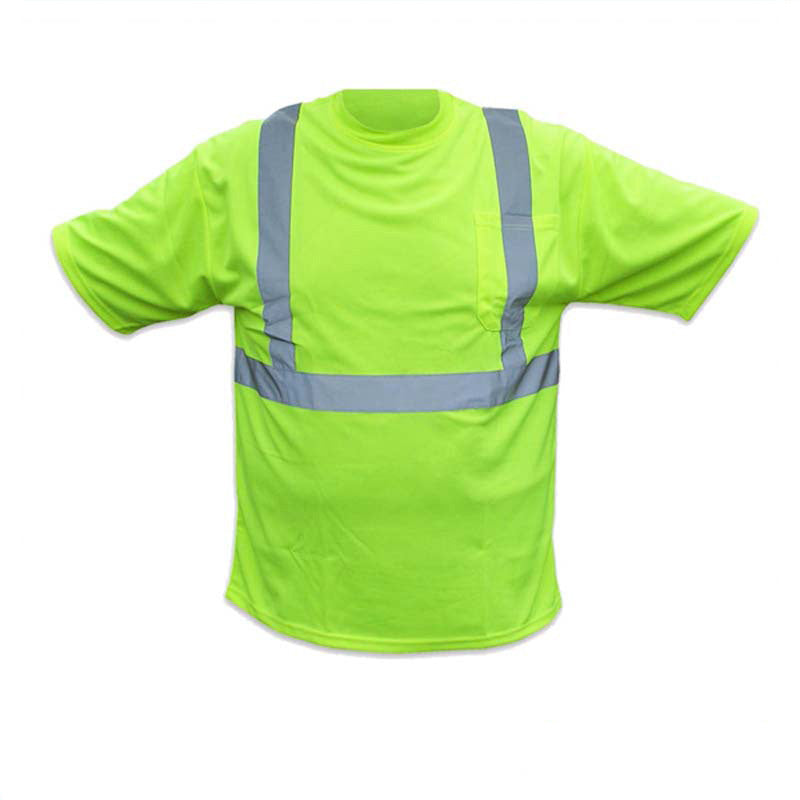 Forester Hi Vis T Shirt - Short Sleeve Tee, Class 2, Shirt, 100% Polyester, Wicks Moisture Away, Birds Eye Knit, Breast Pocket - Safety T Shirt