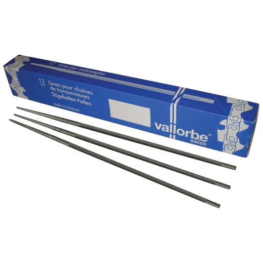 Vallorbe Round Chainsaw Files 12 Pack