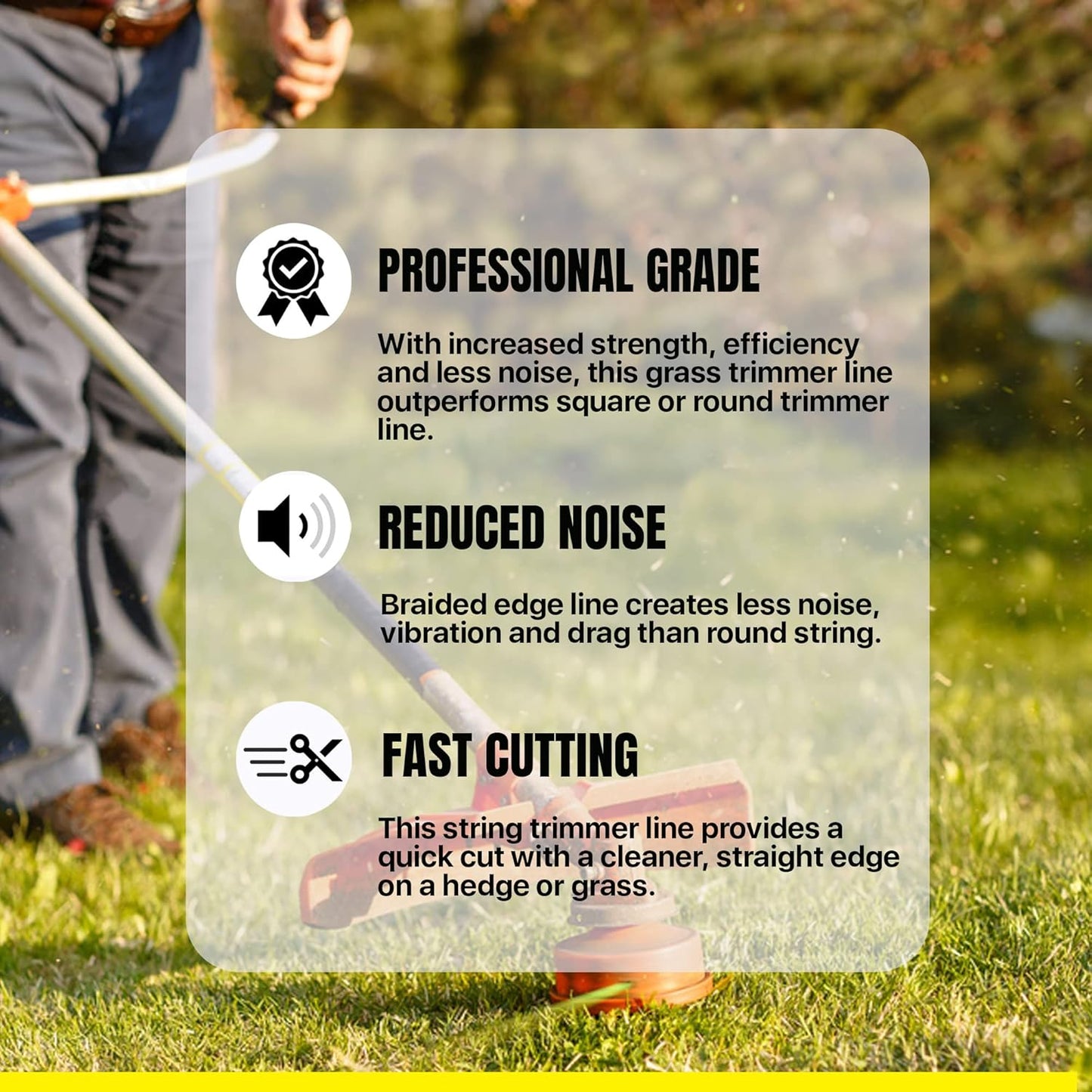 Twisted Trimmer Line - Professional Grade