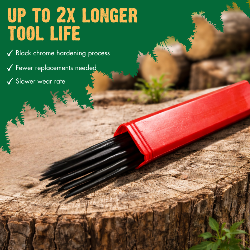 WOODY'S BLACK EDGE ROUND CHAINSAW FILE - 12 PACK