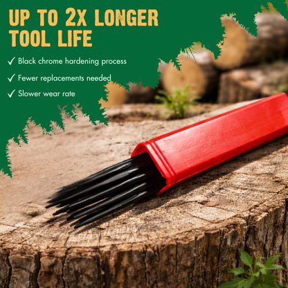 WOODY'S BLACK EDGE ROUND CHAINSAW FILE - 12 PACK
