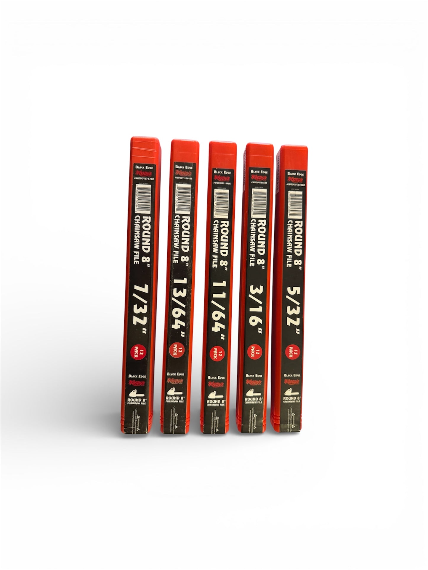 WOODY'S BLACK EDGE ROUND CHAINSAW FILE - 12 PACK