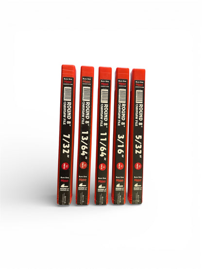 WOODY'S BLACK EDGE ROUND CHAINSAW FILE - 12 PACK