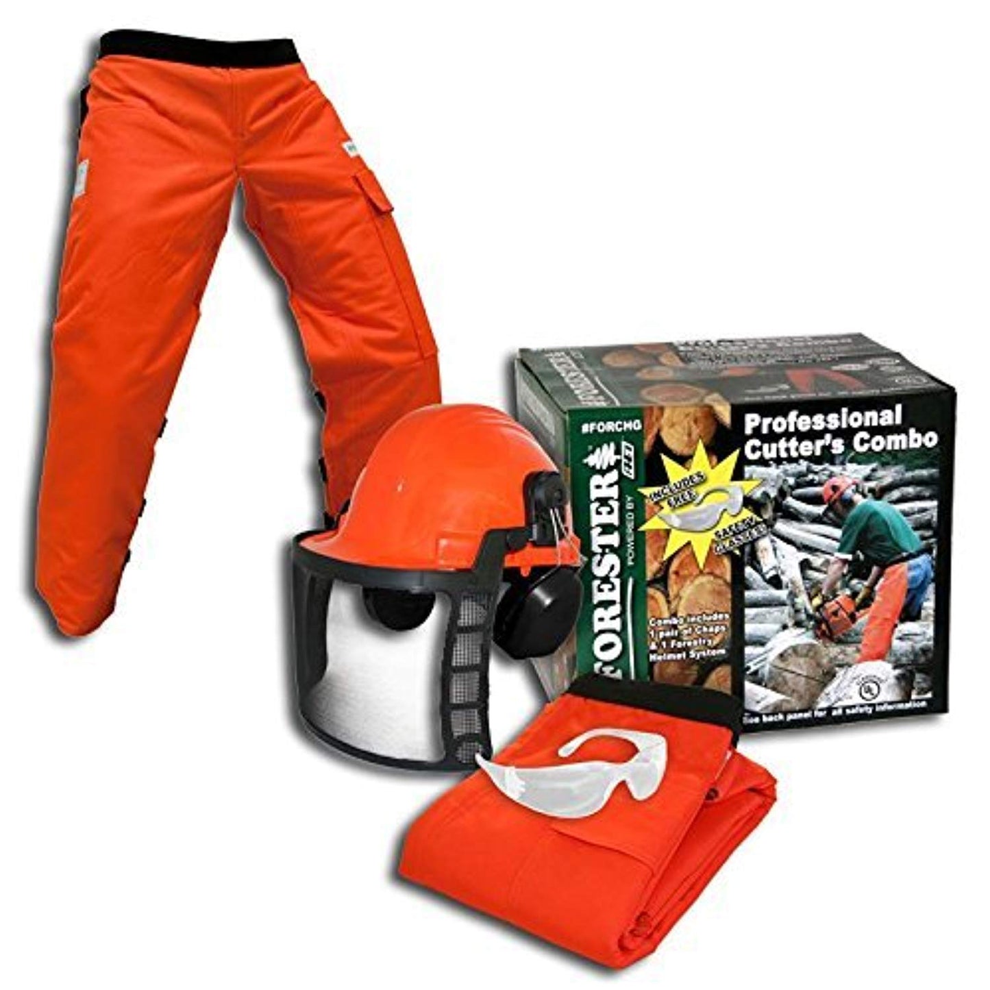 Forester OEM Arborist Forestry Professional Cutter's Combo Kit Chaps Helmet FORCHG