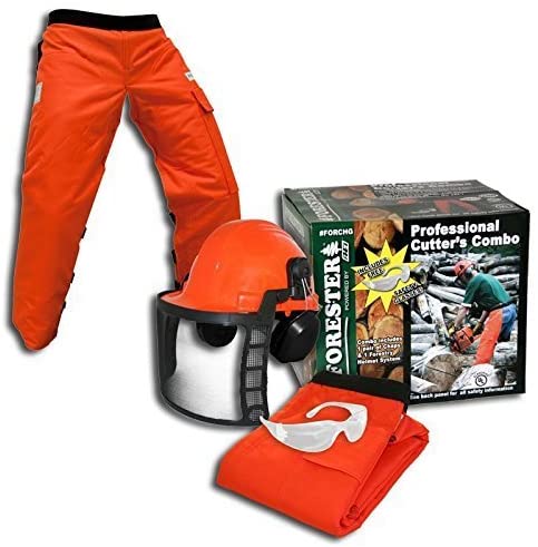 Forester Oem Arborist Forestry Professional Cutter'S Combo Kit Chaps Helmet Forchg (40")