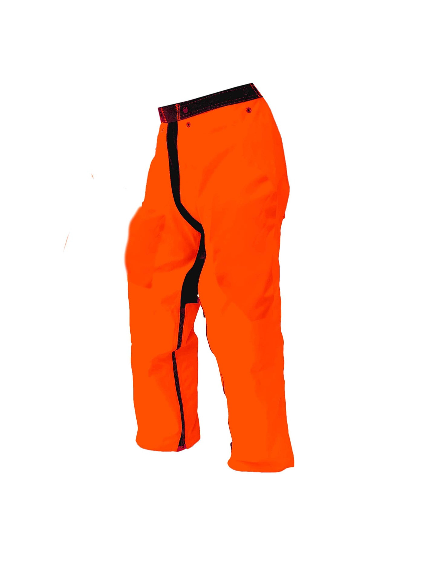 Forester Chainsaw Safety Chaps - Full Wrap Zipper - Orange (Long (40") Fits M...