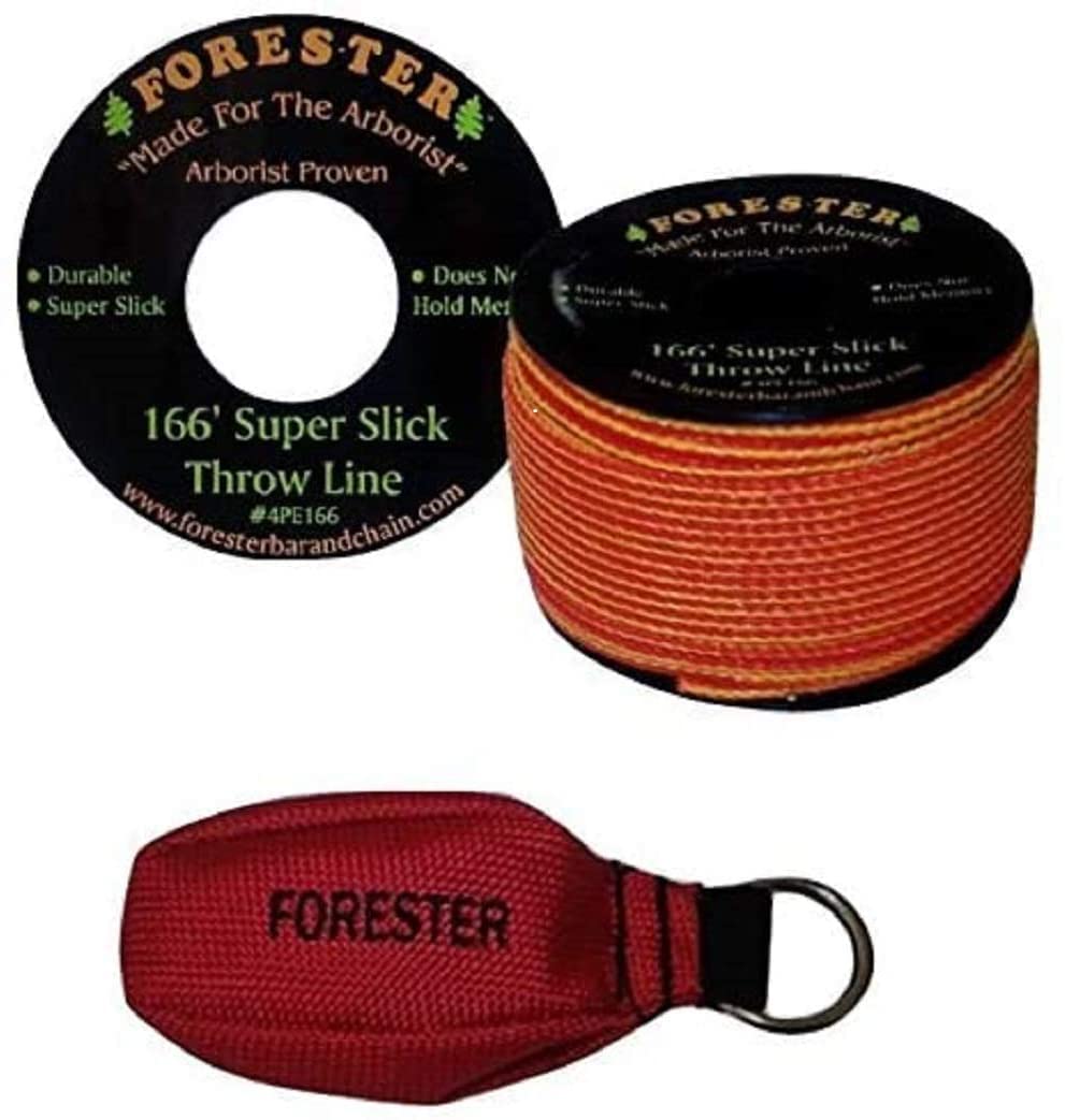 FORESTER Arborist Throw Line Kit - Ultra Slick 100% Polyester Rope with Weigh...