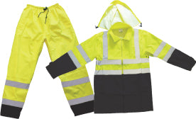 Forester® Class 3 Black Bottom Water Resistant Rain Suit with Soft Inner Lining