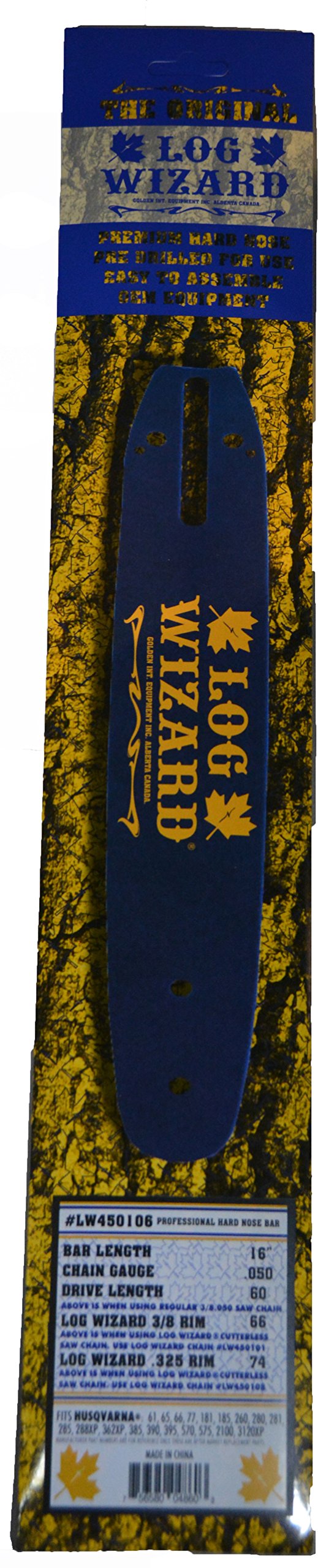 Log Wizard Chainsaw Bar to Fit Husqvarna D009 Chainsaws .050 Gauge