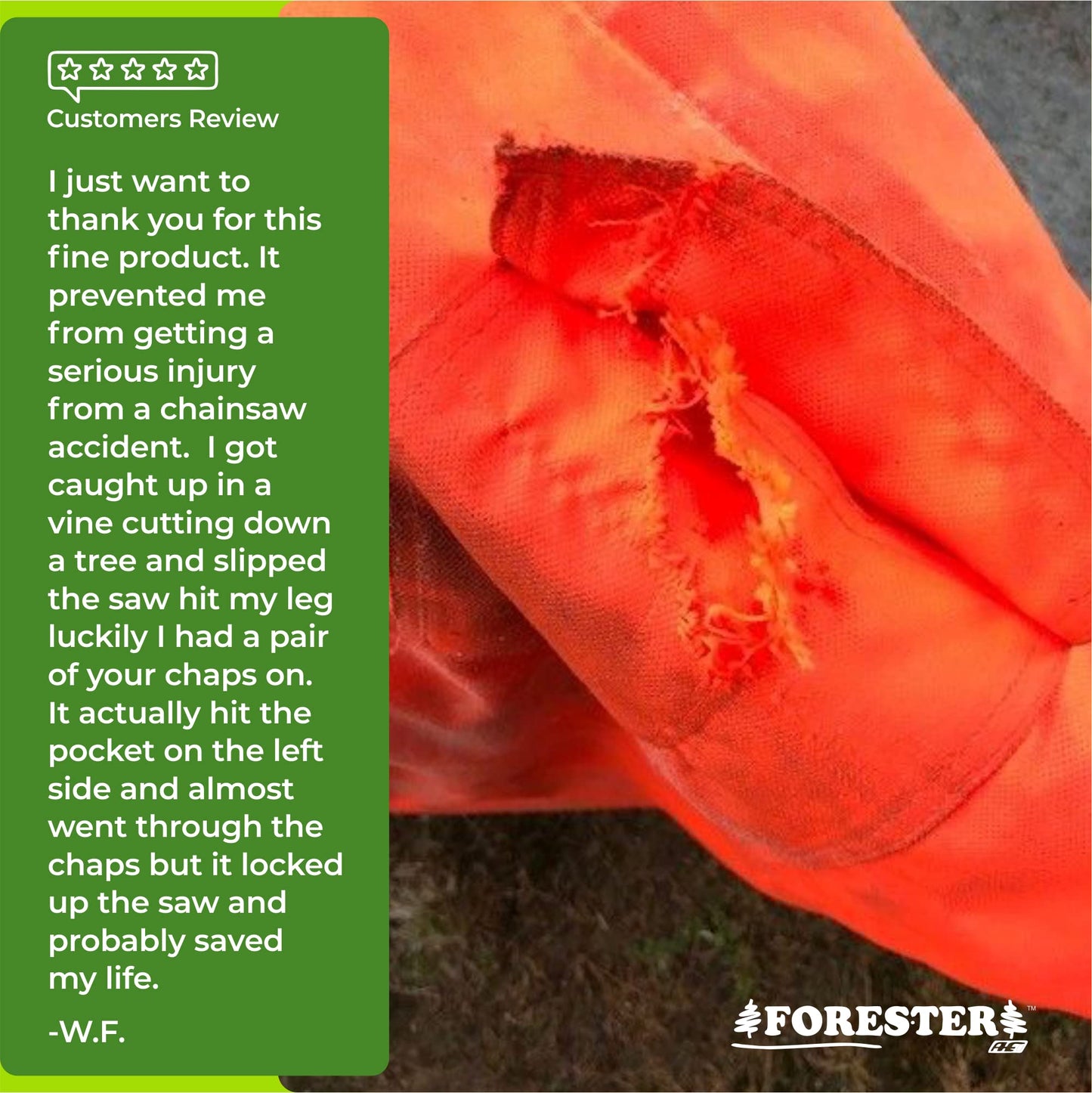 FORESTER Chainsaw Chaps - Forestry Chainsaw Safety Gear Heavy Duty Apron Styl...