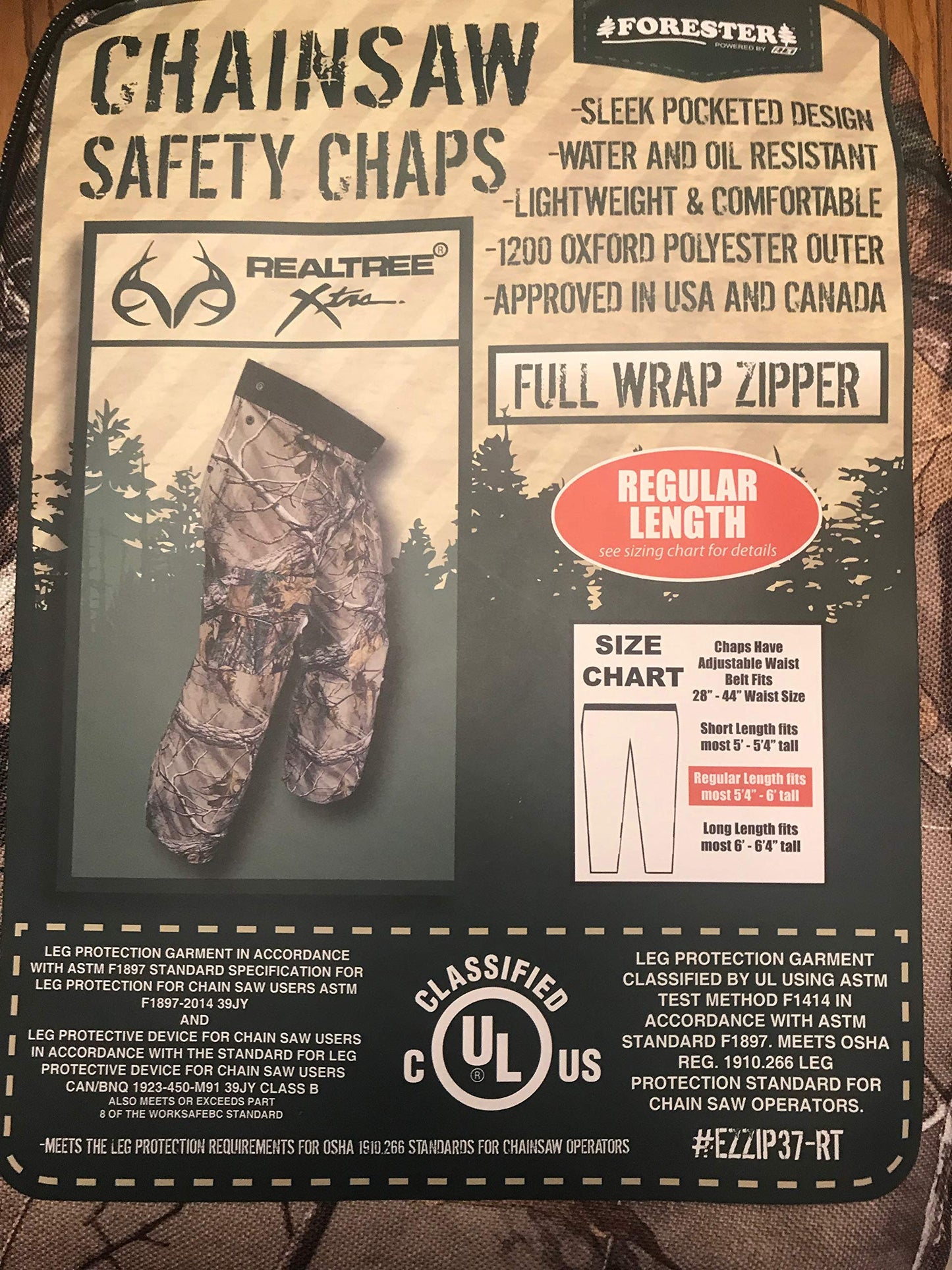 FORESTER Chainsaw Chaps - Forestry Chainsaw Safety Gear Heavy Duty Apron Styl...