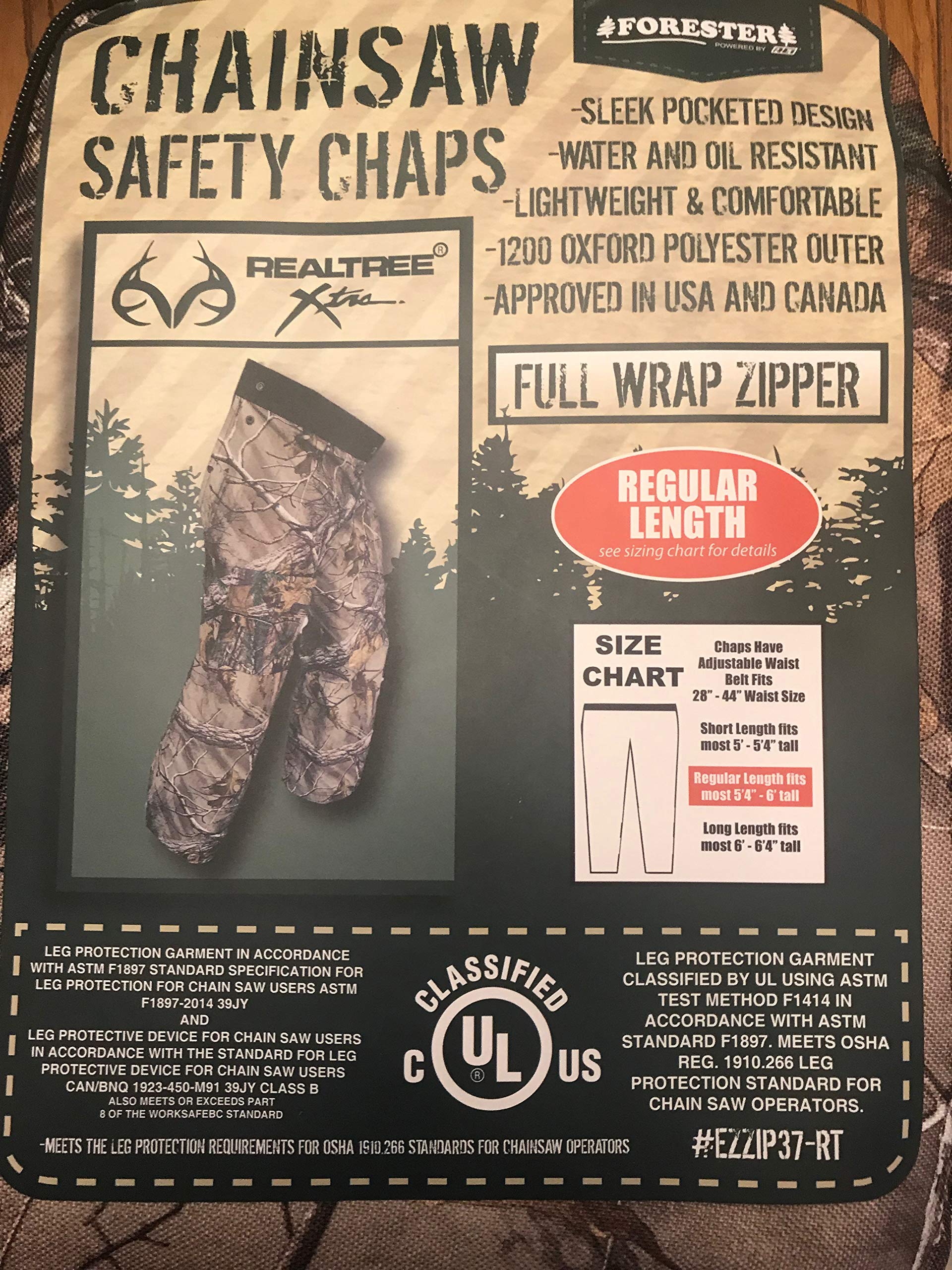 FORESTER Chainsaw Chaps Forestry Chainsaw Safety Gear Heavy Duty Apr –  MGP Supply