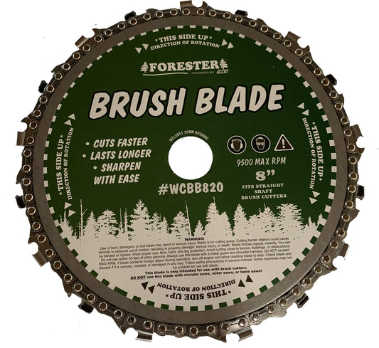 Forester 8" Chainsaw Chain Brush Cutter Blade