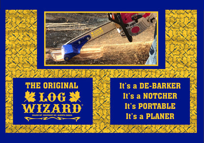 The Original Log Wizard Debarking Tool - Chainsaw De-Barker Multisaw Attachment