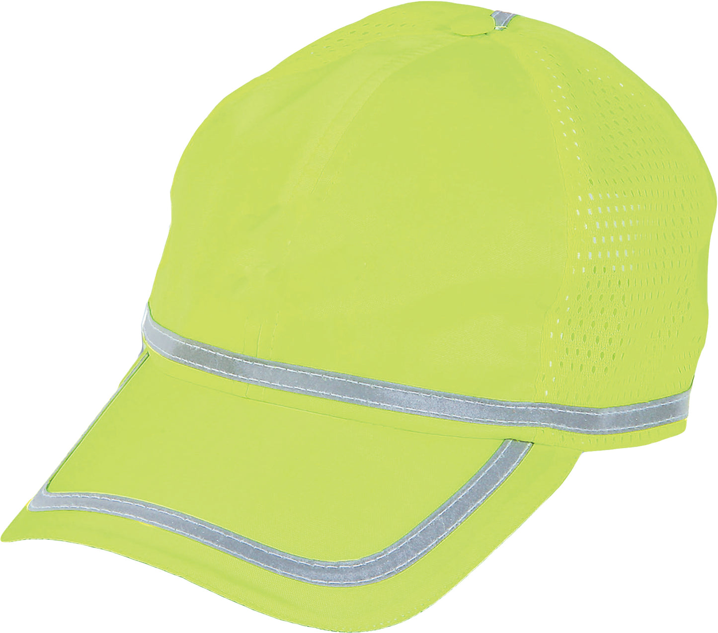 Hi Vis Safety Ball Cap with Reflective Stripe